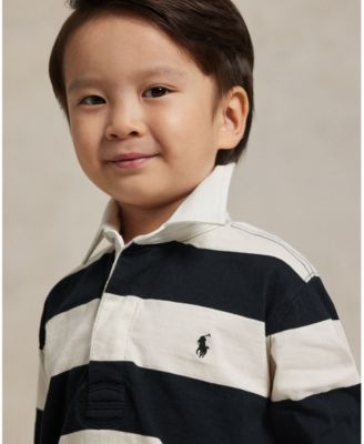 Boys' 2T-7 Striped Rugby T-Shirt