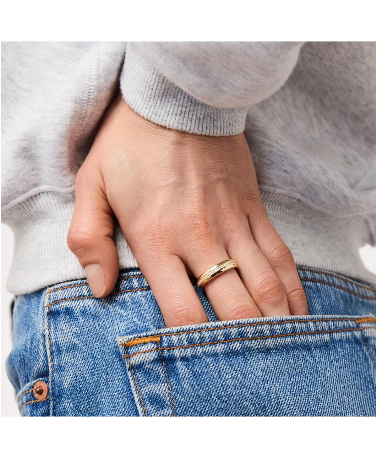 Ana Luisa Gold Band Ring