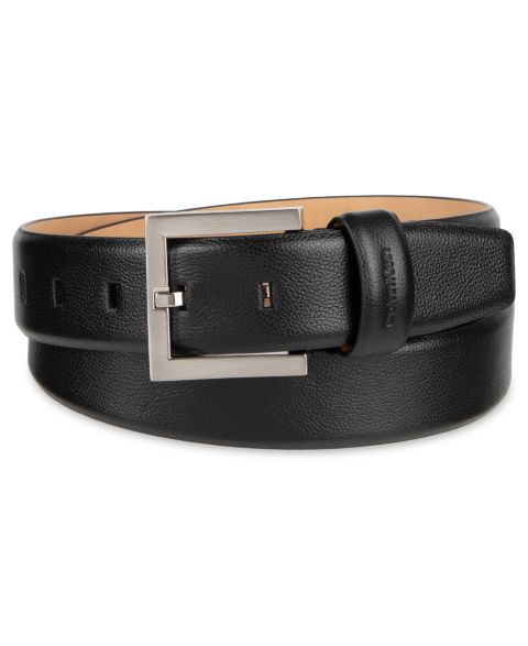 Мужской ремень Calvin Klein FE Harness Buckle Embossed Belt, цвет: Чёрный