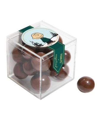 Holiday Peanuts Collection Charlie Brown Sparkle Pops Small Candy Cubes, 3 Pack