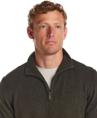 Men's Textured Quarter-Zip Sweater