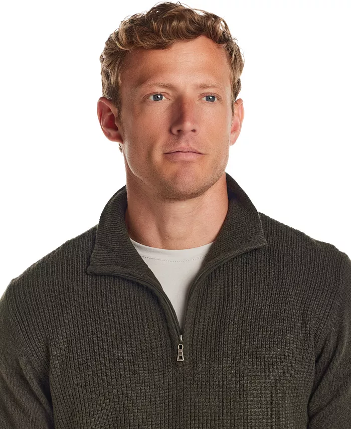 Men's Textured Quarter-Zip Sweater - thumbnail 7