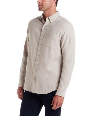 Men's Long Sleeve Button Front Collard Shirt