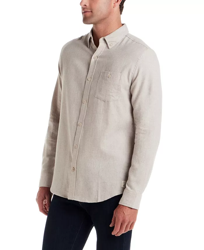 Men's Long Sleeve Button Front Collard Shirt - thumbnail 2