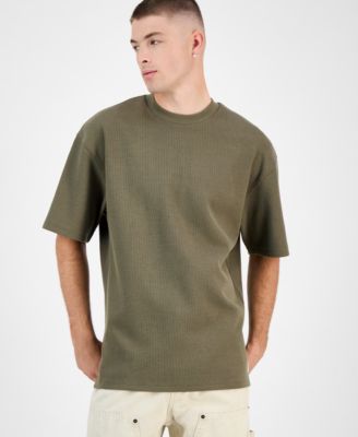 Hugo Boss - Men's Short Sleeve Crewneck Waffle-Knit T-Shirt