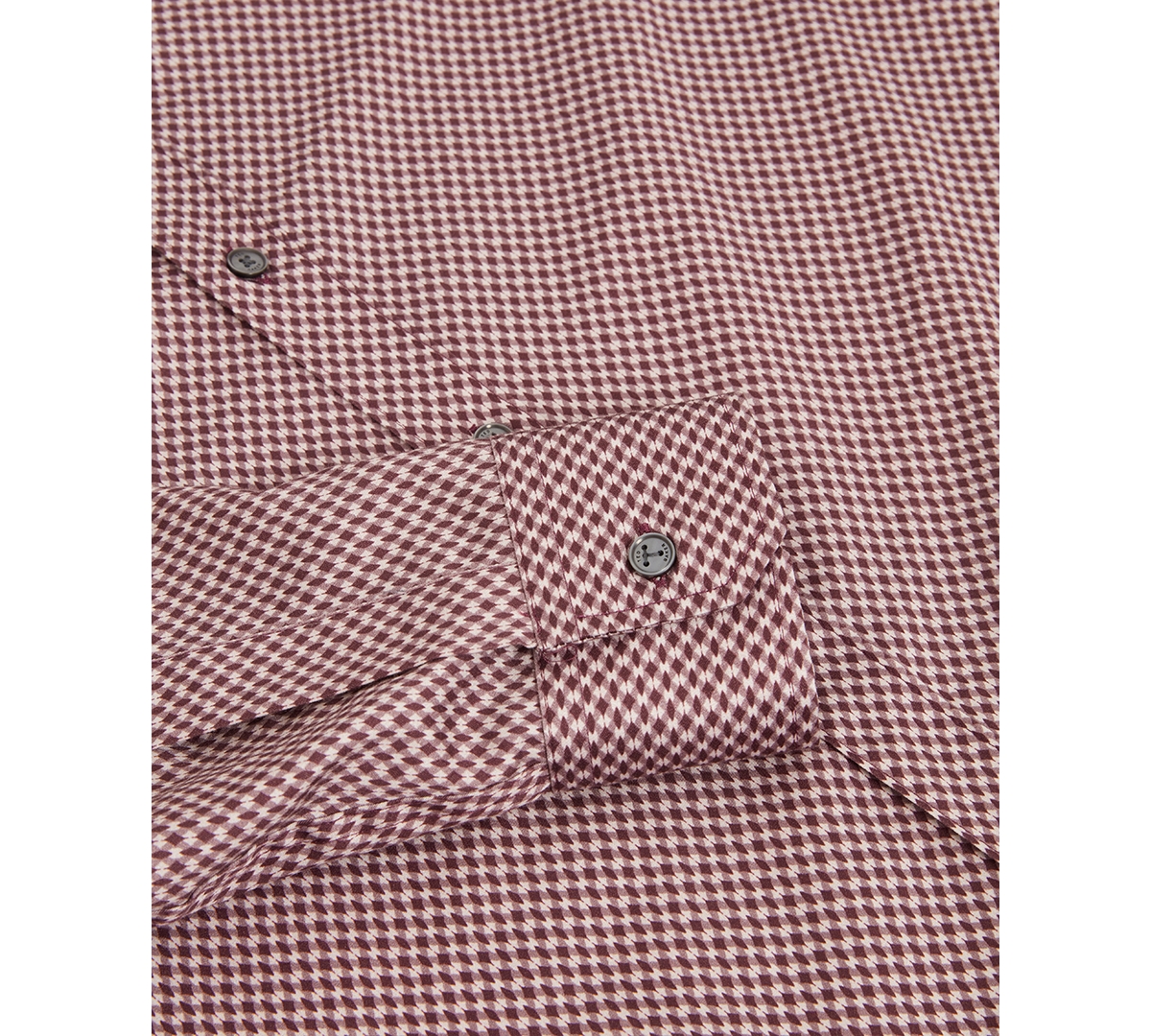 Ted Baker Men's Jozef Slim Mini Geometric Print Long Sleeve Shirt