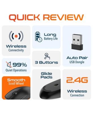 S Noiseless, 2.4GHz Connection (DMS15-WB), S15 Wireless Mouse