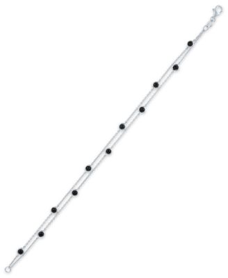 Black Diamond Bracelet (1/4 ct. t.w.) in Sterling Silver