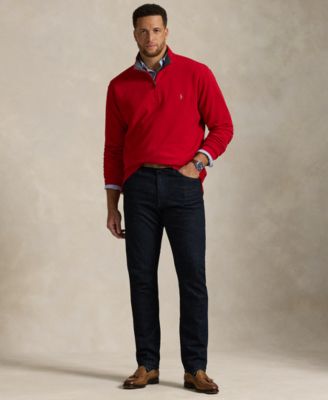 Men's Big & Tall Estate-Rib Quarter-Zip Pullover Sweater