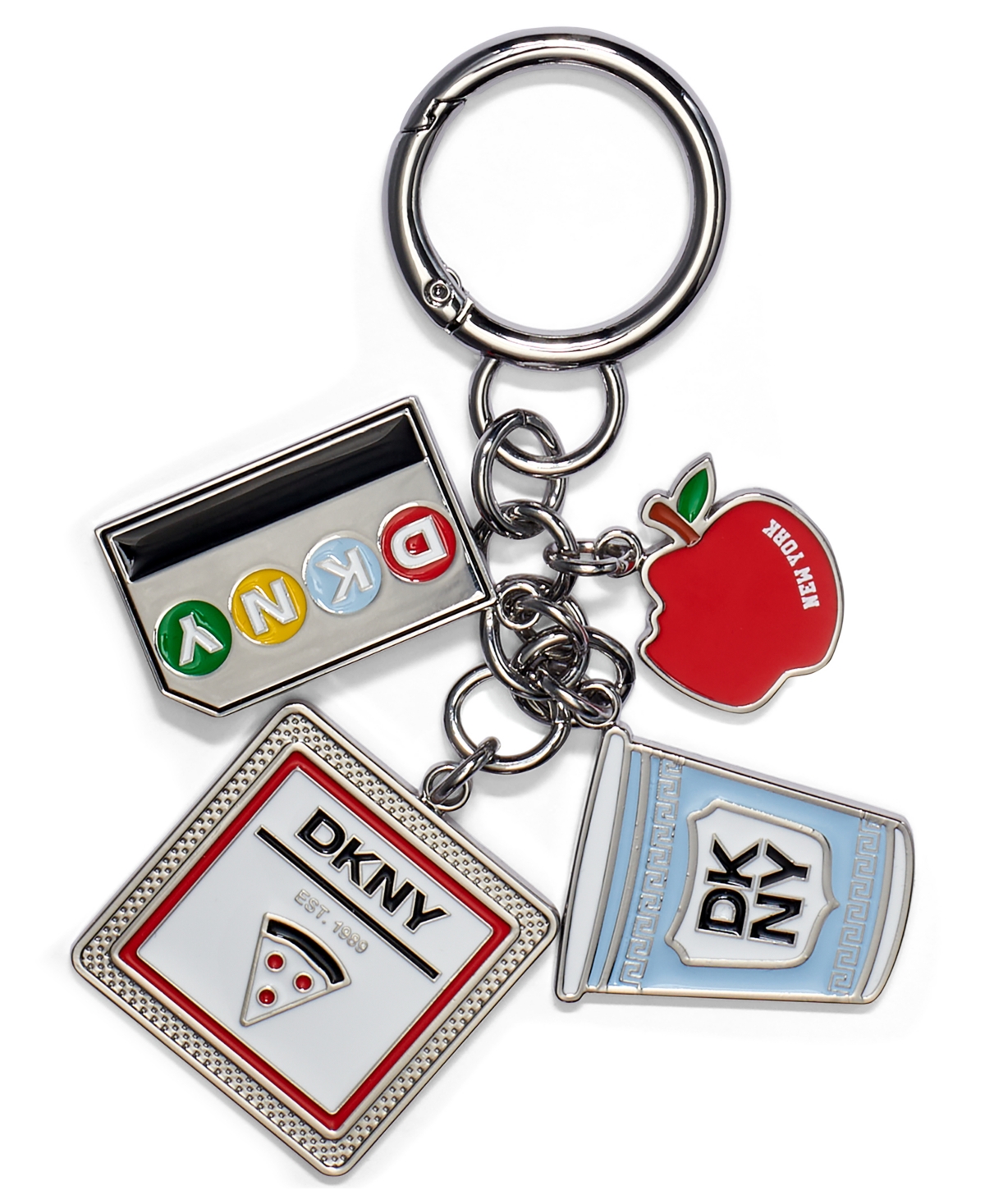 Dkny Boxed Charms And Handbag-shaped Wallet In Multi