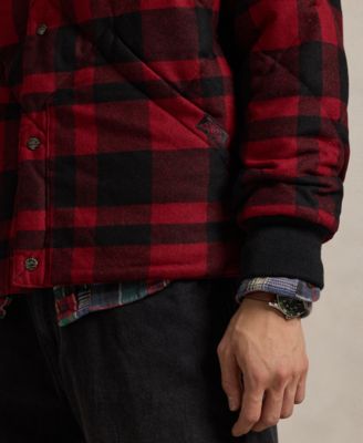 Men's Baseball Collar Buffalo Check Jacket