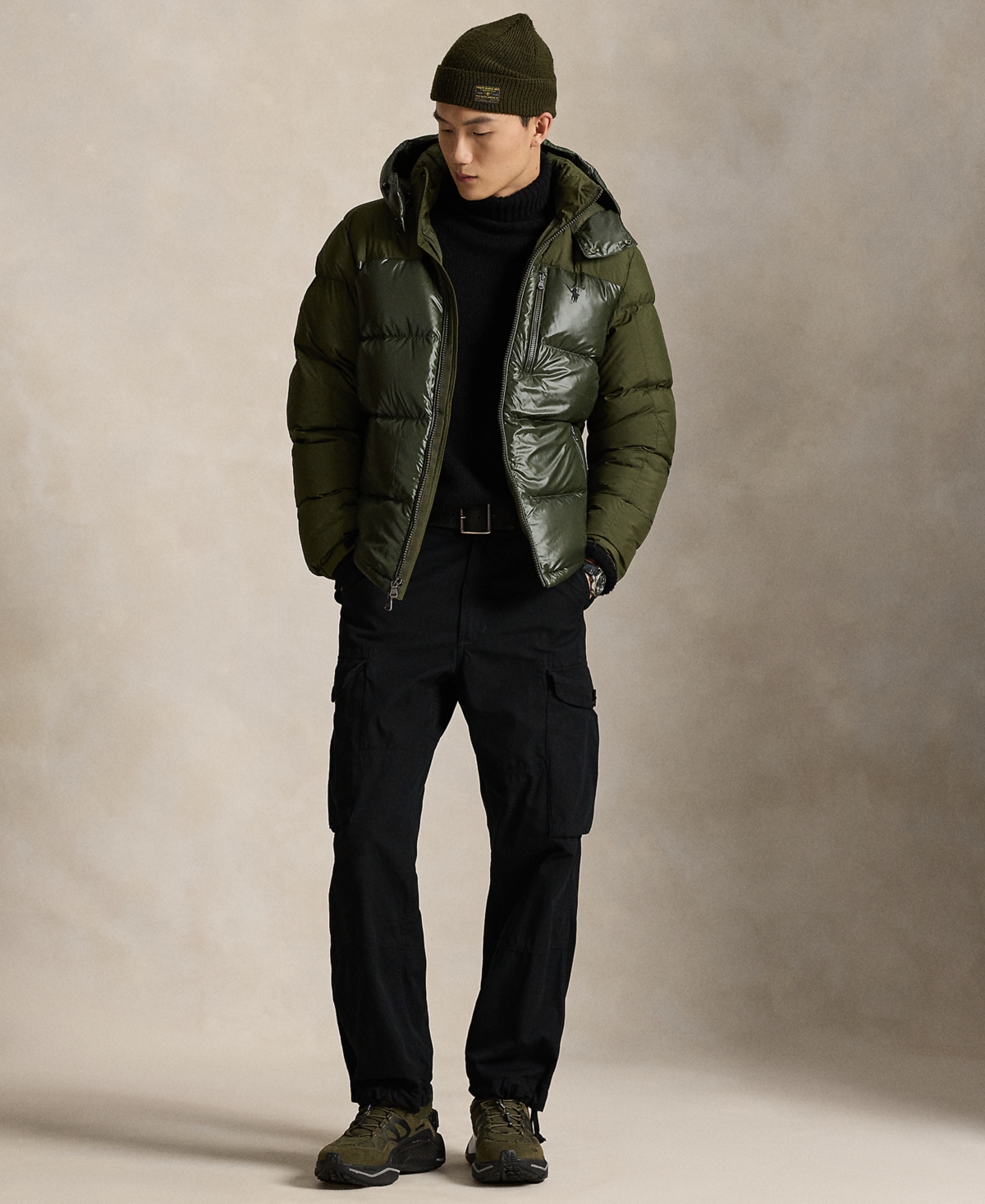 Polo Ralph Lauren Men's Assorted Gorham Two-tone Mock Neck Jacket In Green