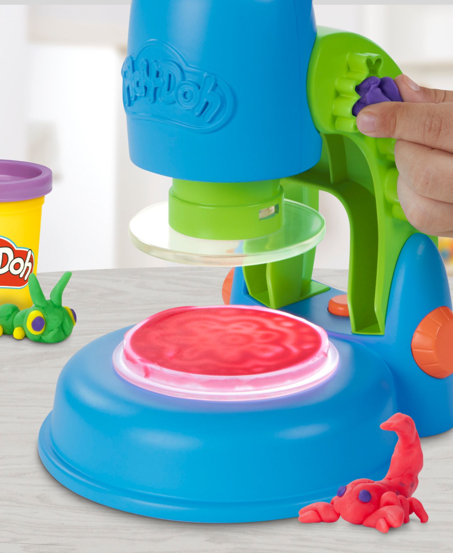 Детский игровой набор Play-Doh Light and Look Microscope Playset — фото 6