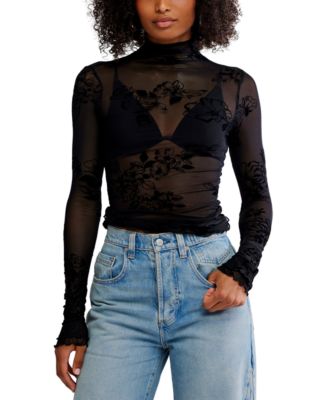 Free People - Women's You Decide Floral Long Sleeve Top