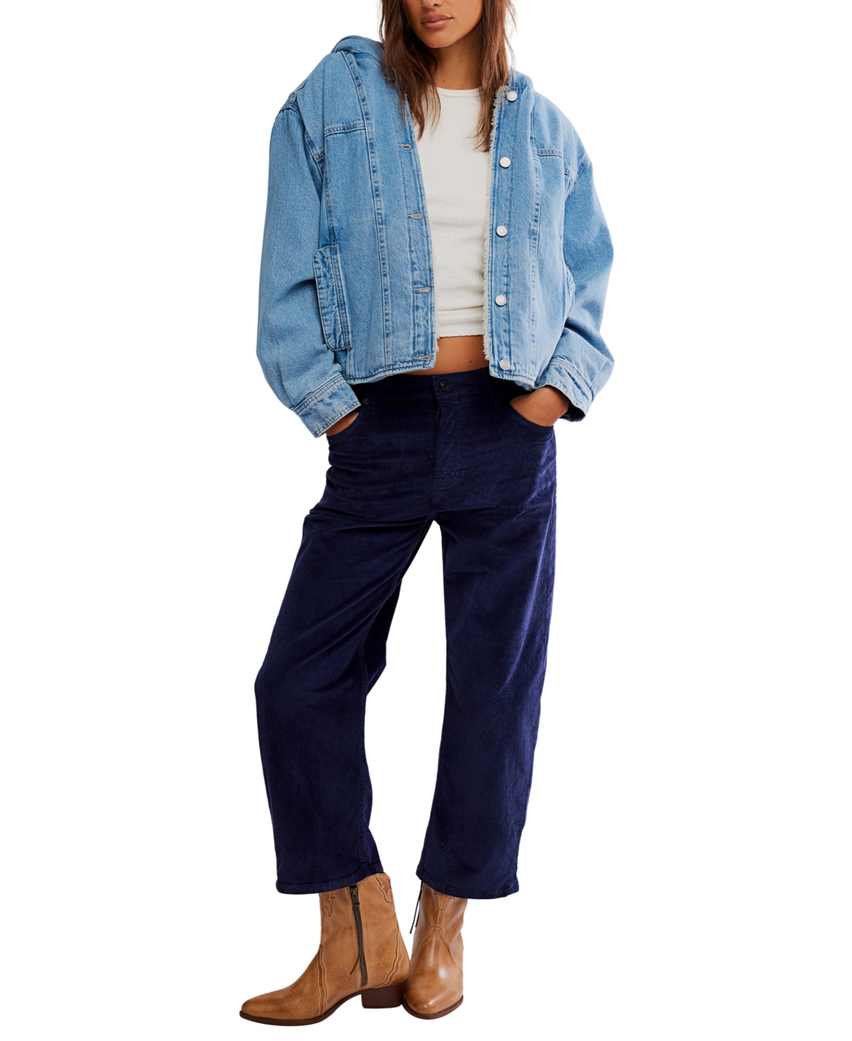 Free People Women's Asher Oversized Long Sleeve Jacket