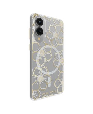 Floral Gems Case with Magnet for Samsung Galaxy S25 Edge