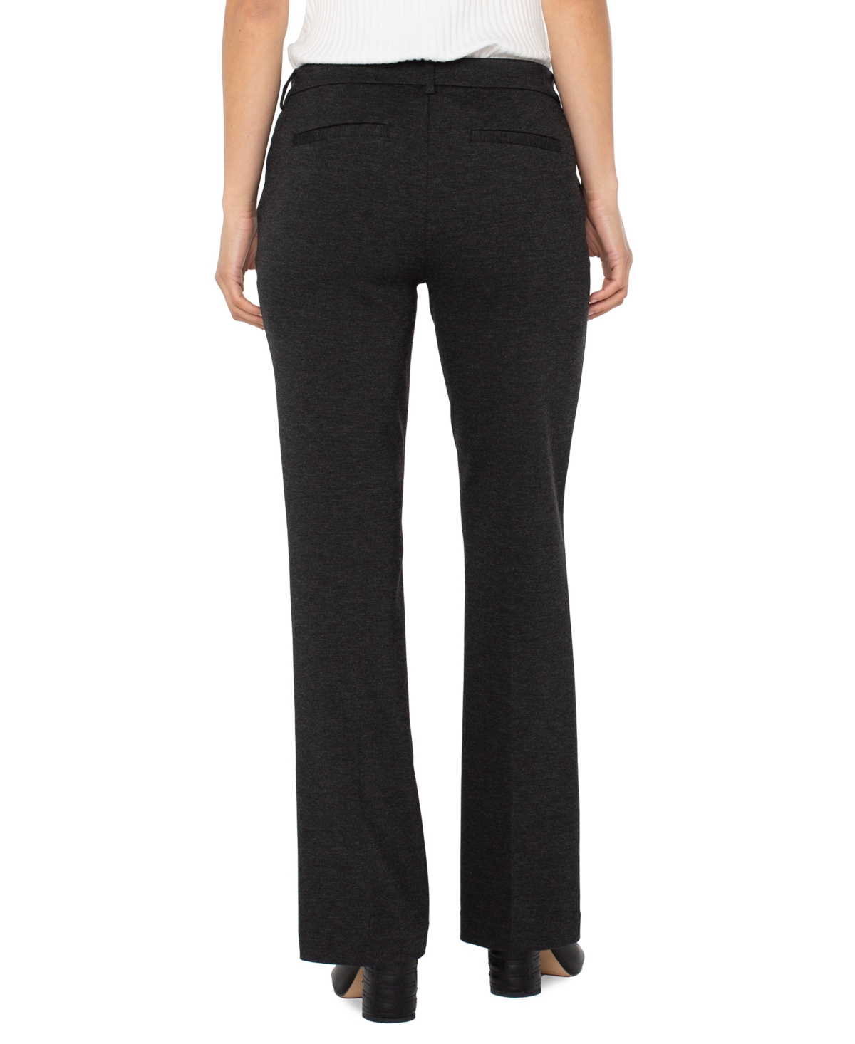 Liverpool Los Angeles Kelsey Flare Ponte Pants In Black