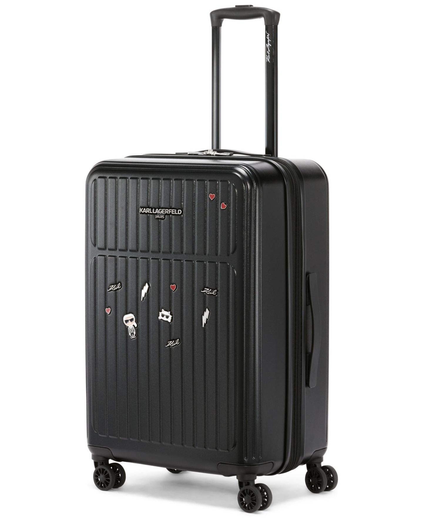Чемодан KARL LAGERFELD PARIS Sentimental Voyage 25" Upright Luggage, цвет: Чёрный — фото 1