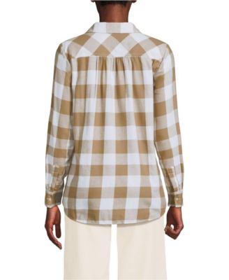 Women's Flannel Boyfriend Long Sleeve Shirt