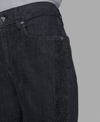 Petite Rhinestone Denim Jeans
