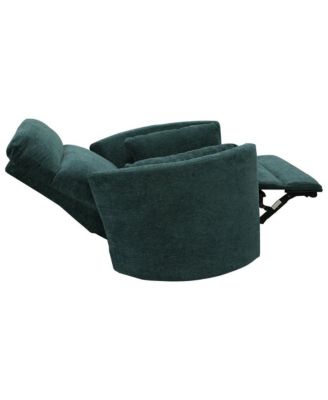 Single Piece 100% Polyester Peacock Power Swivel Glider Recliner