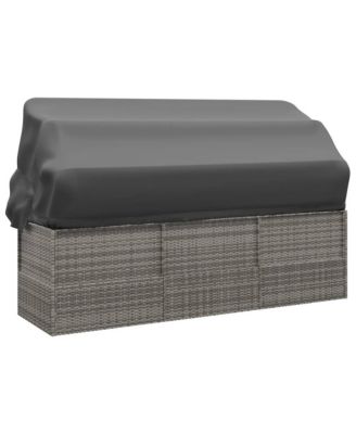 Outdoor Lounge Bed Grey