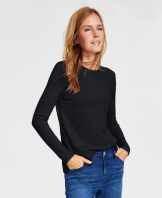 Women's Long-Sleeve Crewneck Sweater, Created for Macy's