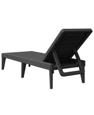 Sun Lounger Anthracite 100% Polypropylene Standard