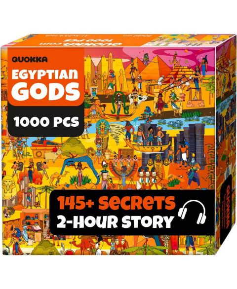 Детский пазл Quokka Ancient Myths and Legends Secret Tasks 1000-Piece Puzzle, Ages 14+, цвет: Egypt