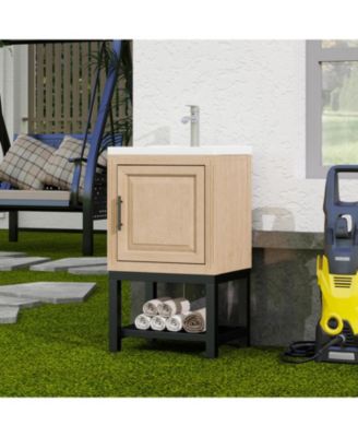 Small Bathroom Vanity with Sink Hot and Cold Bathroom Cabinet Bathroom Storage Organizer