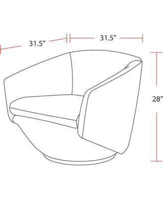 Two Pack Polyester The Twist - Elise Rust Swivel Chair