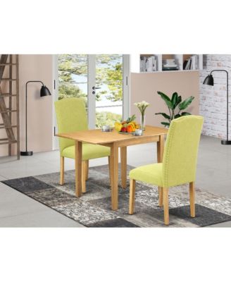 3 Pc. Small Size Dining Room Set, Model NDEN3-OAK-07