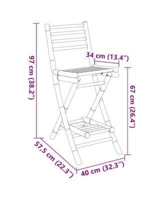 Outdoor Bar Stool Natural Bamboo Standard Outdoor Bar Stool Size