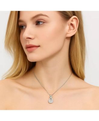 Crystal Infinity Pendant Necklace for Women