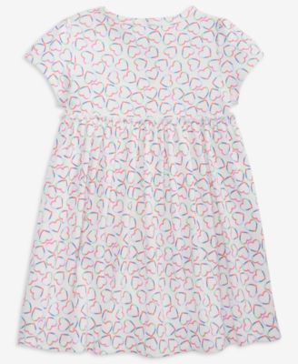 Girls' Toddler 2T-4T Linear Hearts Printed Dress, Macy's Exclusive