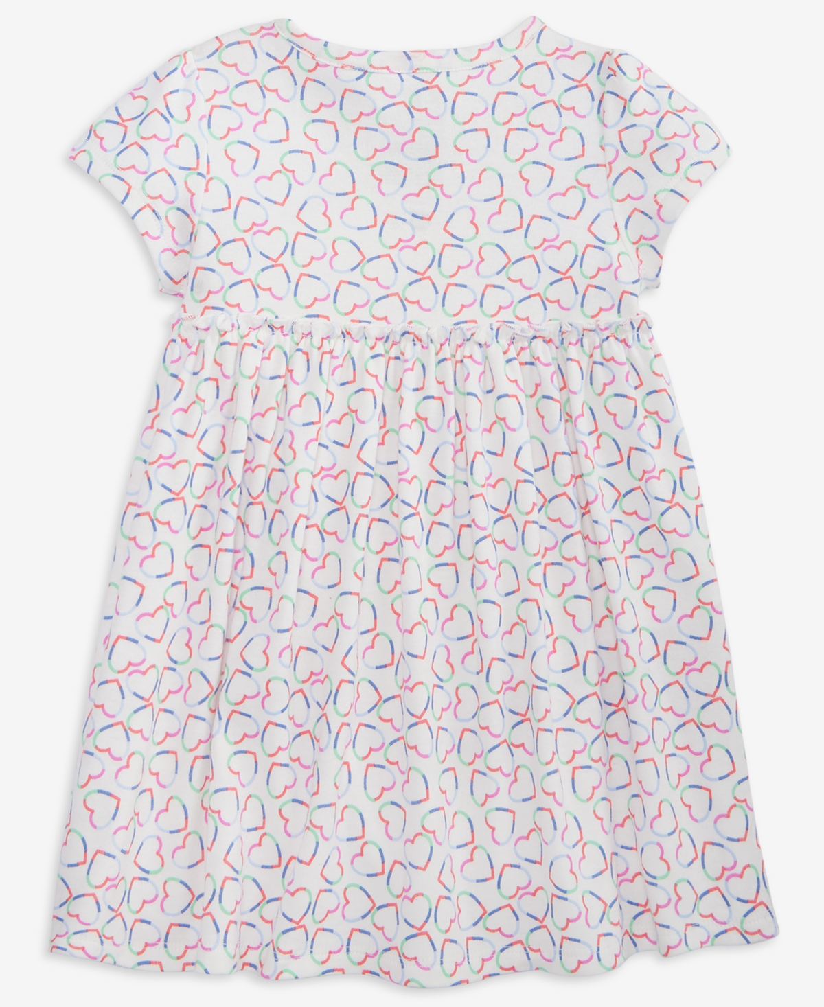 First Impressions Girls Toddler 2T-4T Linear Hearts Printed Dress, Macy's Exclusive