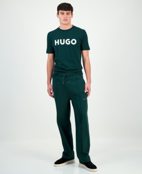 Мужские брюки HUGO Hugo Boss Fit Dadsinolo Regular-Fit Drawstring Jogger, цвет: Зелёный