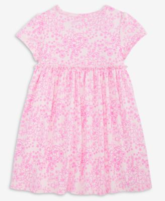 Baby Girls' Linear Flowers Printed Dress, Macy's Exclusive