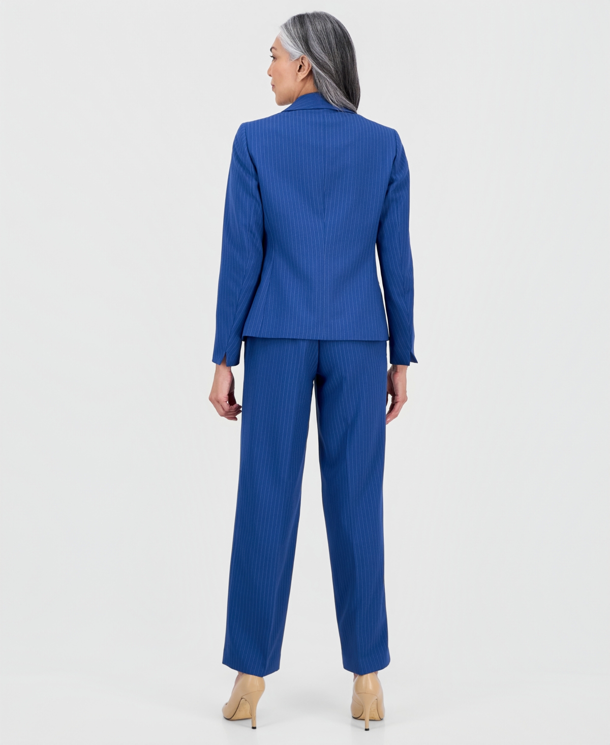 Le Suit Women's Shawl-Collar Mid-Rise Pantsuit