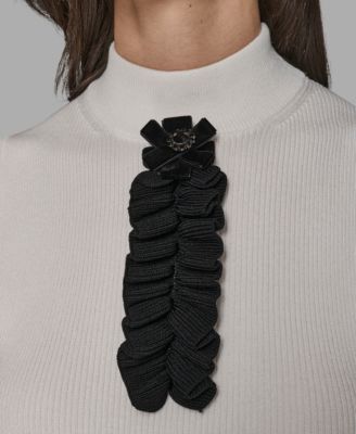 Women's Sleeveless Mock Neck Sweater