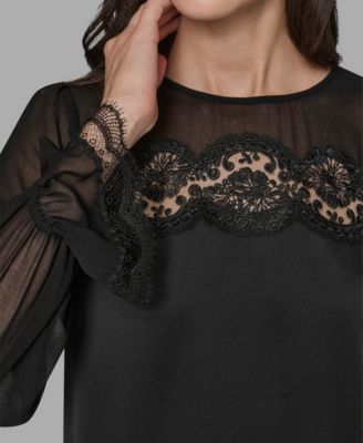 Women's Long Sleeve Lace Top