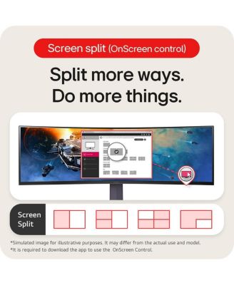 UltraGear 45GR65DC-B 44.5" 32:9 DQHD 200Hz Curved VA HDR Gaming Monitor, Black