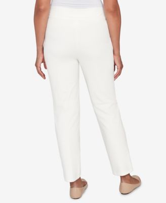 Petite Vienna Allure Fit Flat Front Corduroy Short Length Pants