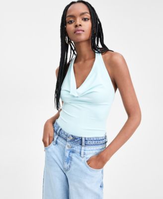 Bar III - Women's Second Skin Halter Bodysuit