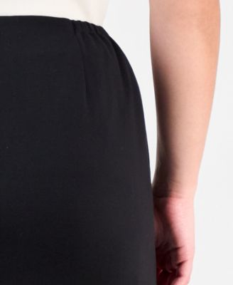 Plus Size Zip-Front Jacket & Slim-Fit Skirt 