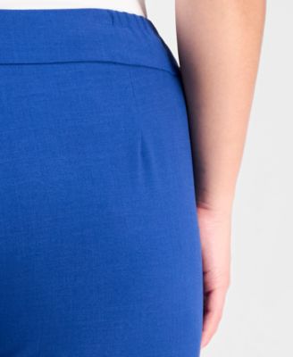 Plus Size Notch-Lapel Mid-Rise Pantsuit 