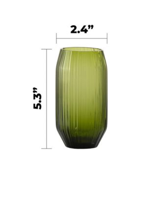 Estiva Textured Highball Sparkling Cocktail Glasses, Set of 4