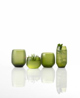 Estiva Textured Tall Tumbler Glasses, Set of 4