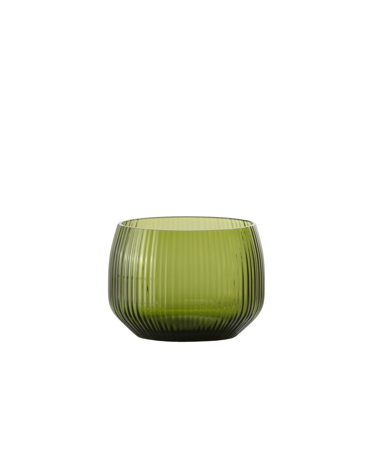 Fortessa Estiva Textured Short Tumbler Glasses, Set Of 4 In Green