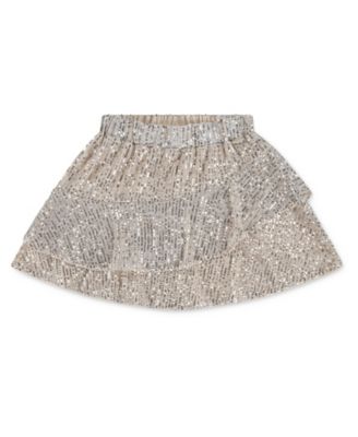 Girls Sequin Tiered Skirt